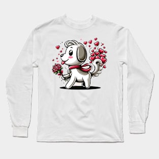 Valentine's Cartoon Delights T-Shirt Long Sleeve T-Shirt